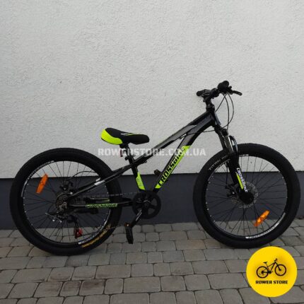 Велосипед Crossbike 24 Dragster Susp 11D Black-Yellow