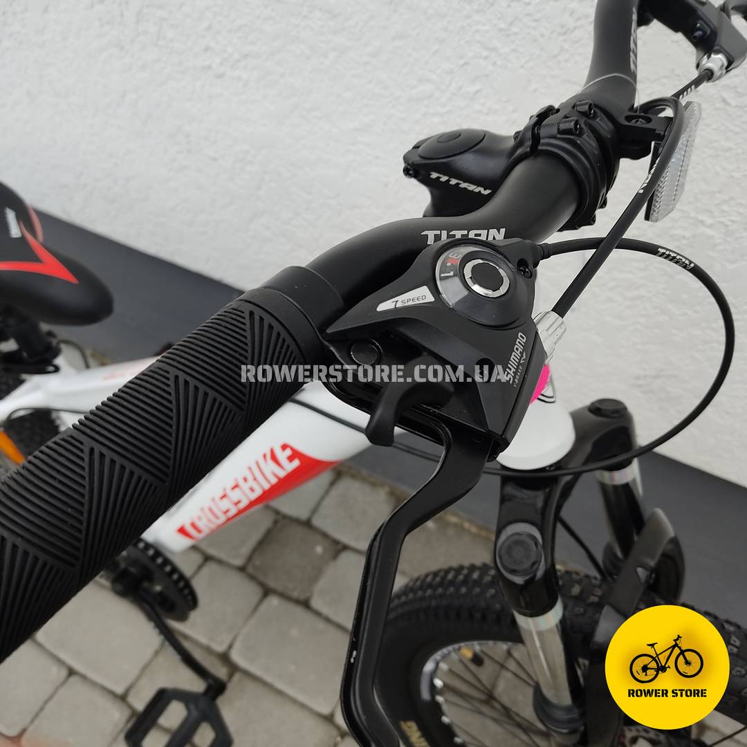 Велосипед Crossbike 24 Dragster Susp 11D White-Red - Зображення 5