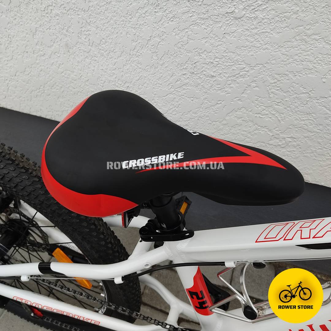Велосипед Crossbike 24 Dragster Susp 11D White-Red - Зображення 6