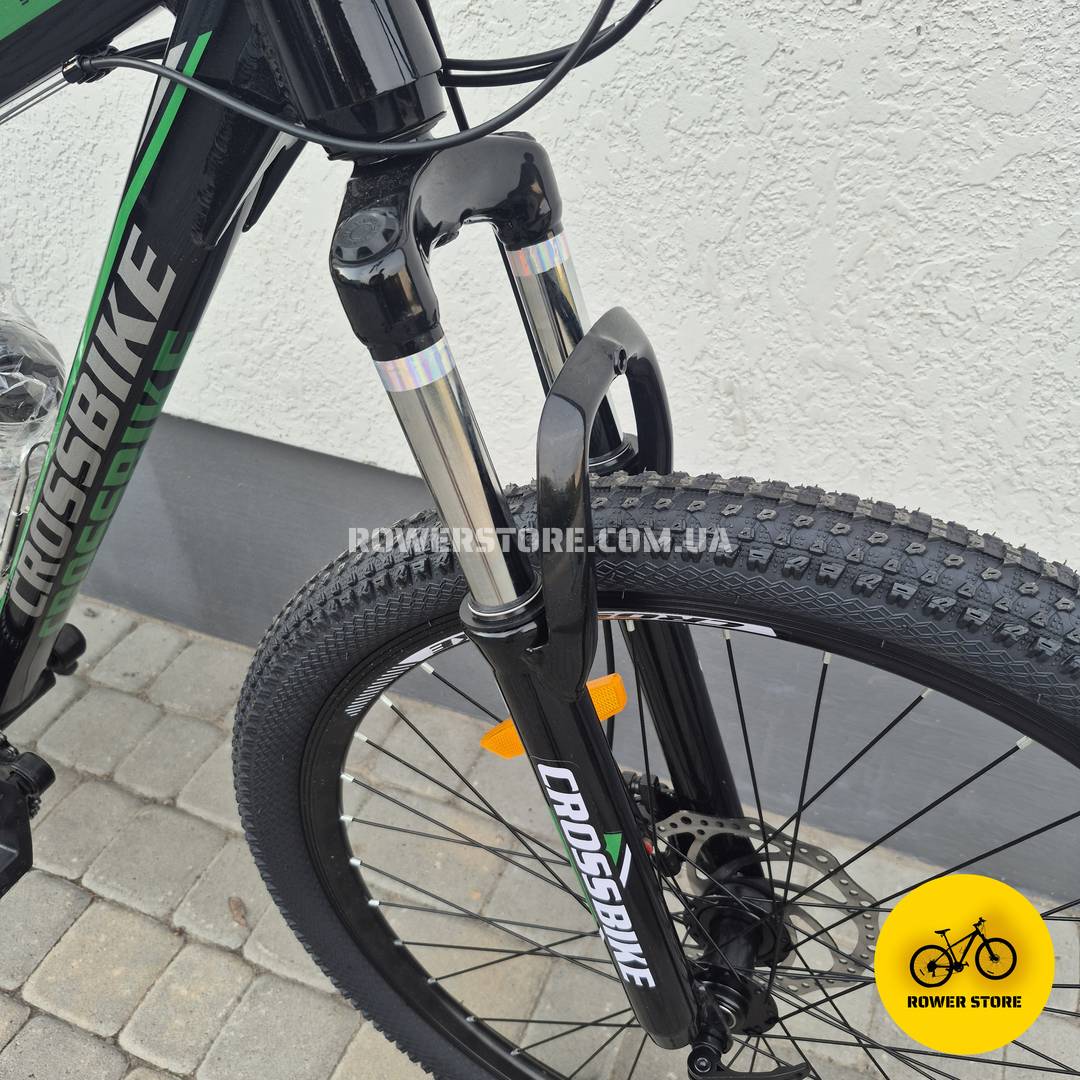 Велосипед Crossbike 27.5 Everest 15D Black-Green - Зображення 4