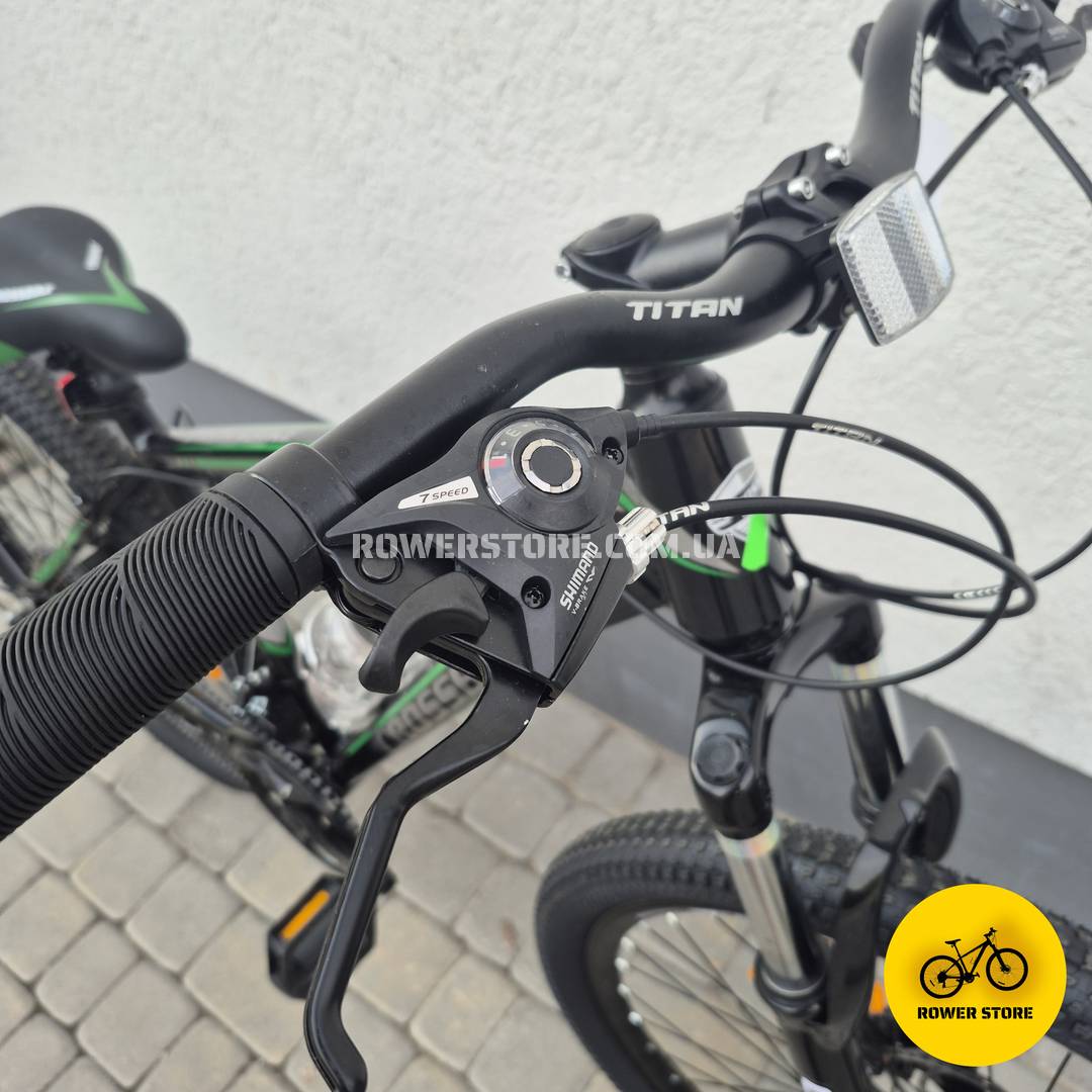 Велосипед Crossbike 27.5 Everest 15D Black-Green - Зображення 5