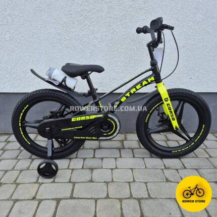 Велосипед дитячий Corso Stream 18 Black-Yellow