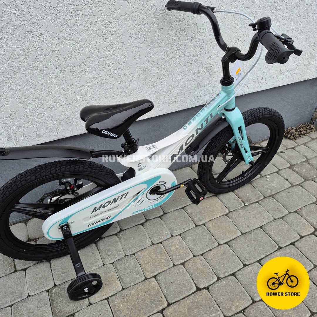 Велосипед дитячий Corso Monti 18 White-Turquoise - Зображення 2