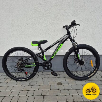 Велосипед Crossbike 24 Dragster Susp 11D Black-Green