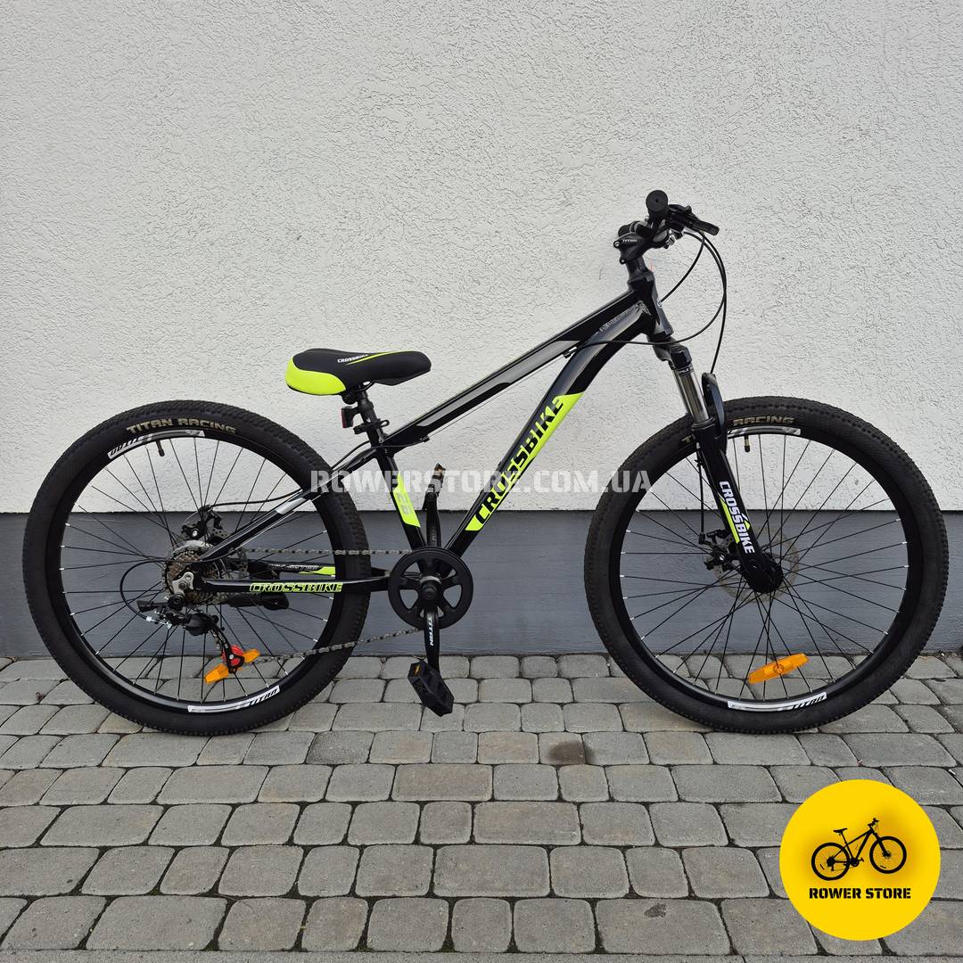Велосипед Crossbike 26 Dragster Susp 13D Black-Yellow