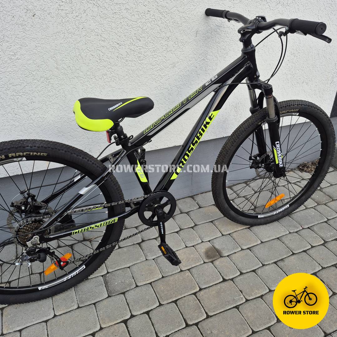 Велосипед Crossbike 26 Dragster Susp 13D Black-Yellow - Зображення 2