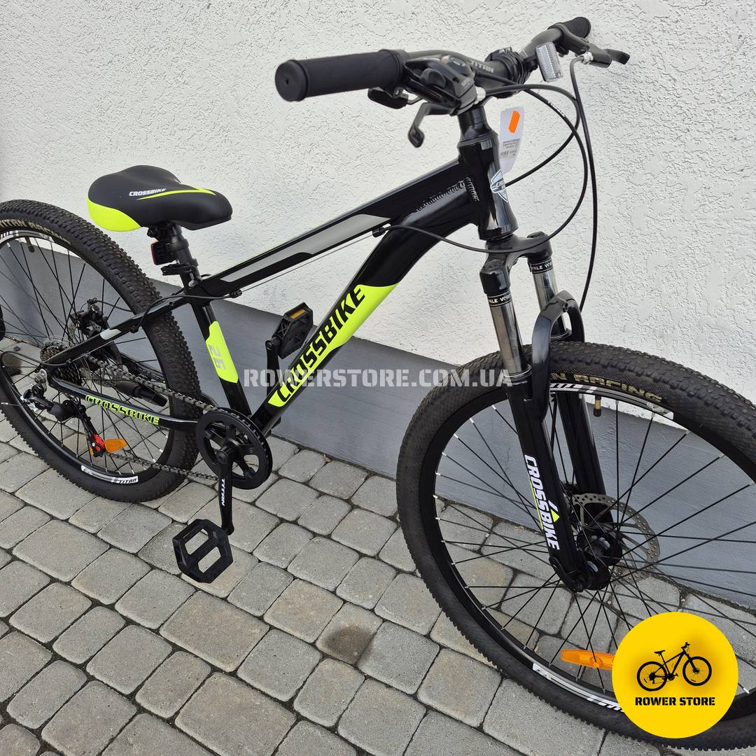 Велосипед Crossbike 26 Dragster Susp 13D Black-Yellow - Зображення 3
