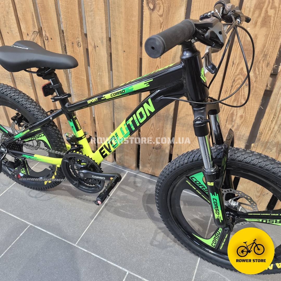 Велосипед Corso 20 Evolution 11D Black-Green - Зображення 3