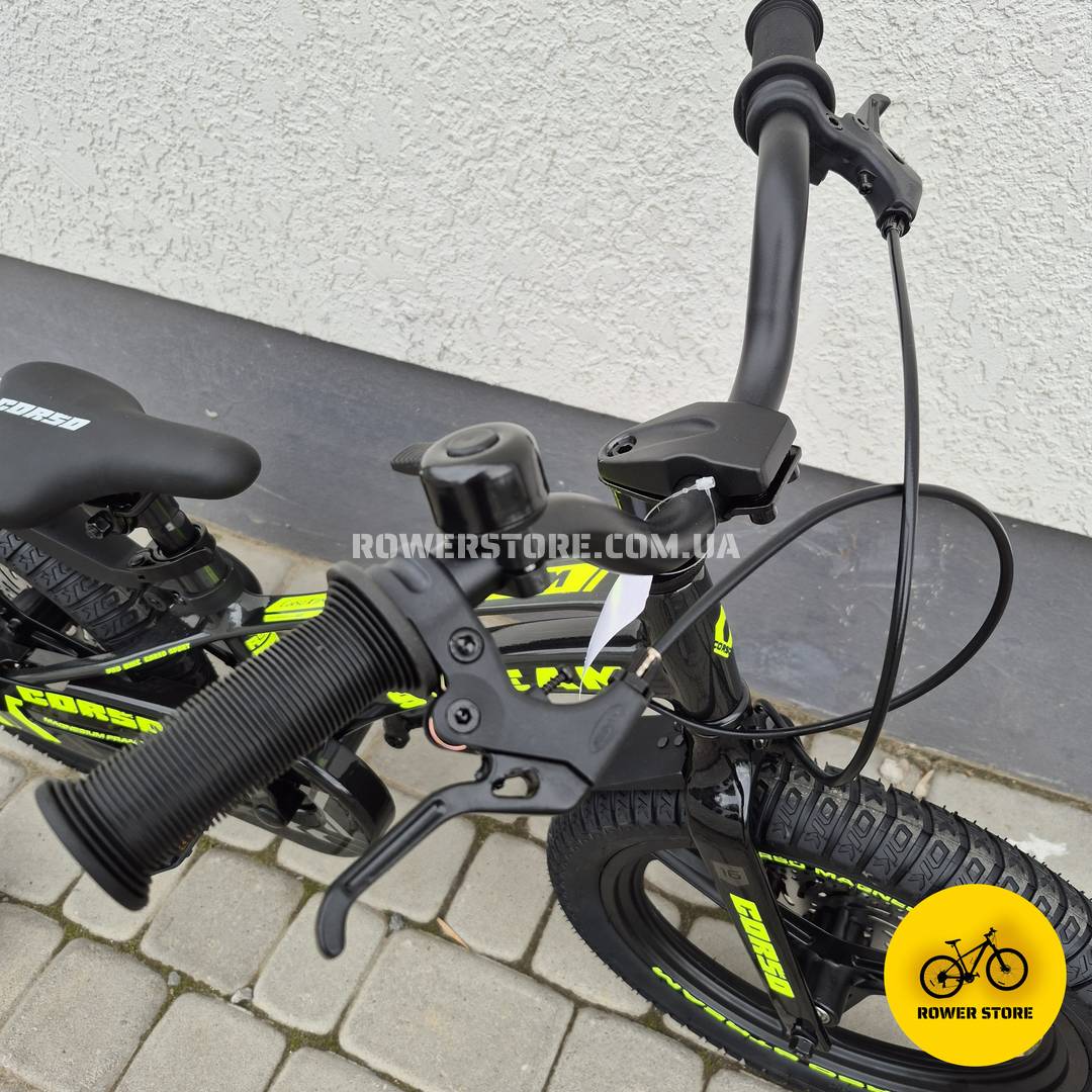 Велосипед дитячий Corso Stream 16 Black-Yellow - Зображення 6